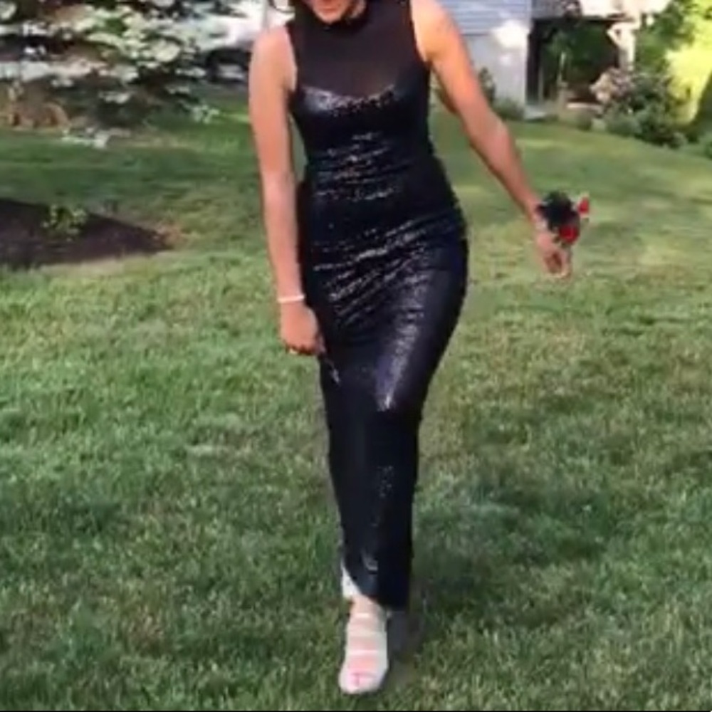 Sequin Black dress/prom dress